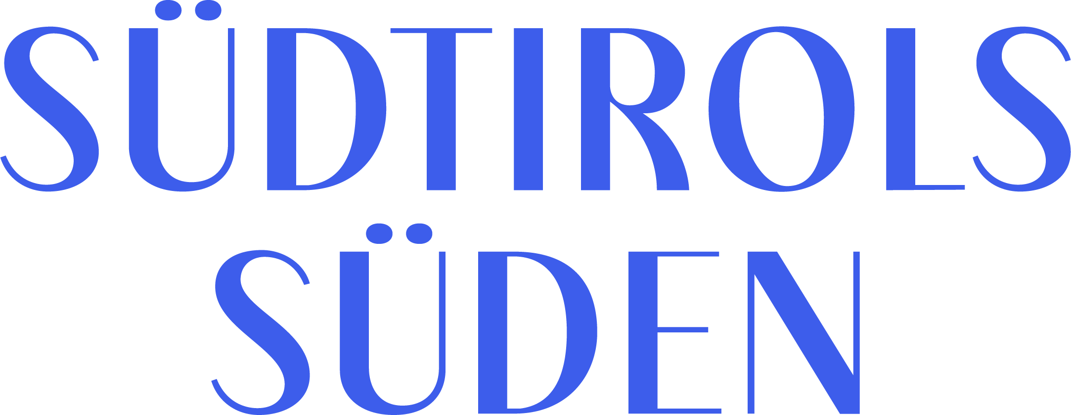 Logotype vertical blue